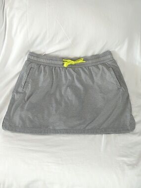 Anatomie Myra PullOn Skort Grey Heather Drawstring Athletic Travel Skirt Size XL